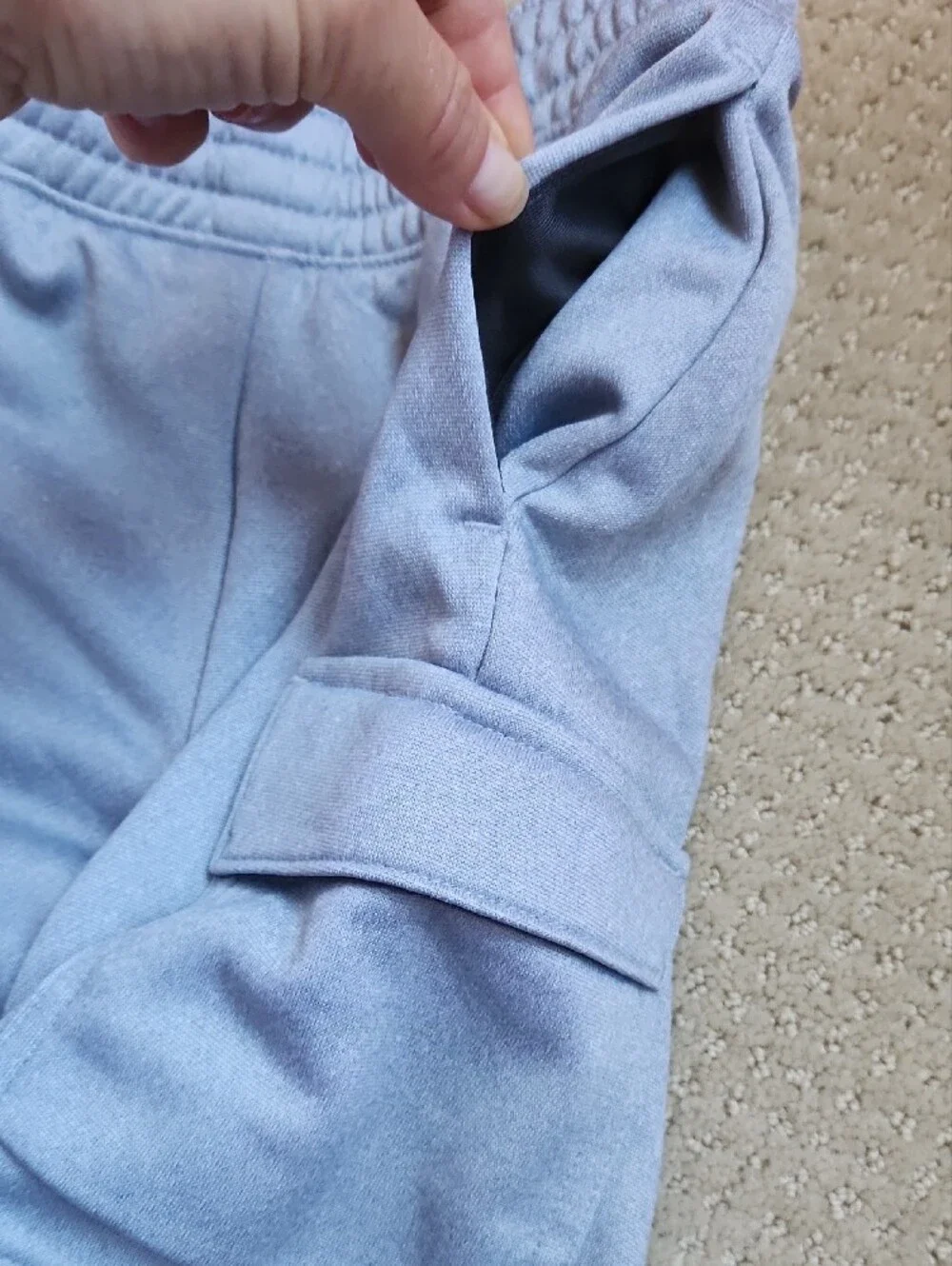 ❤️3/15$❤️Old Navy Light Gray Cargo Shorts with Drawstring